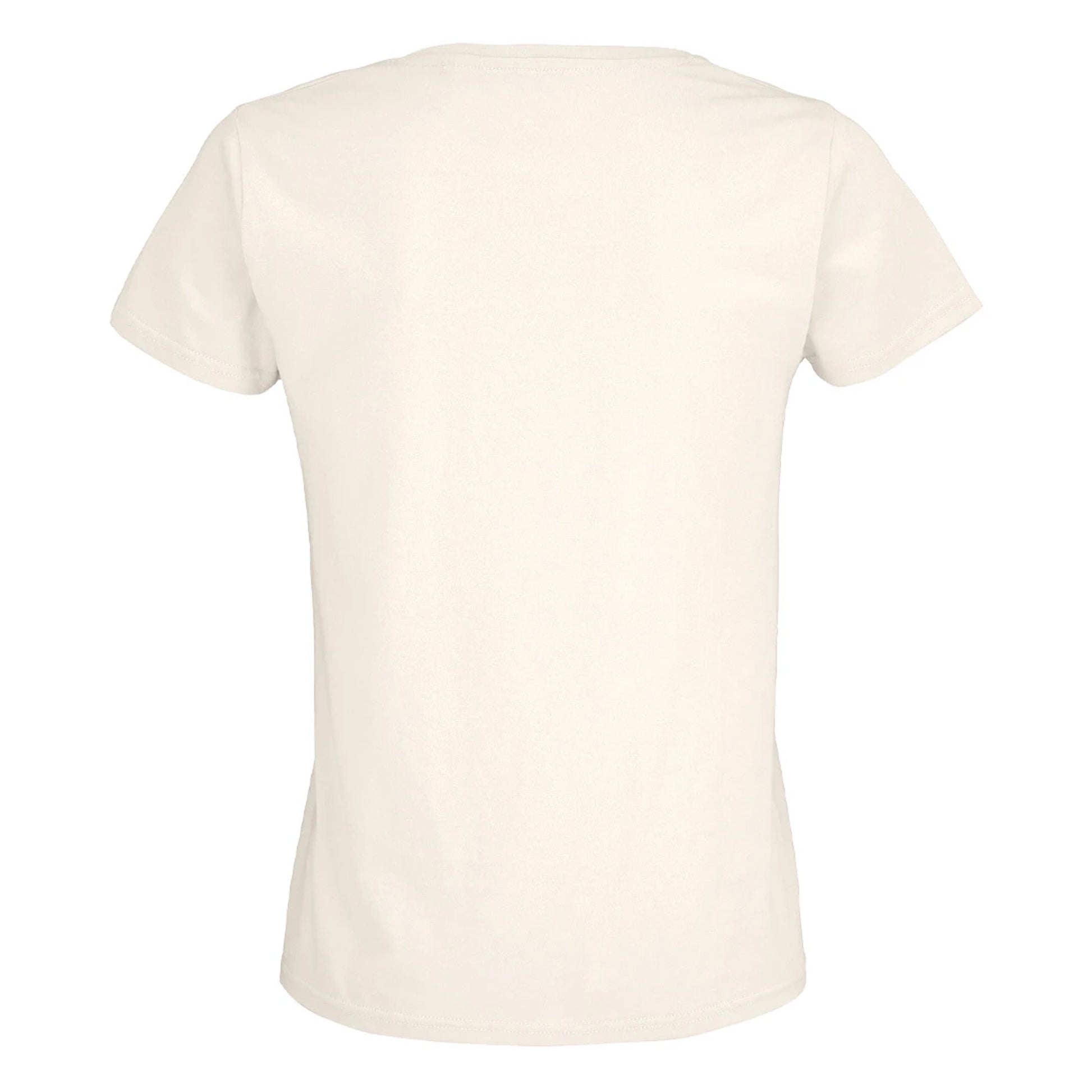 Off White - Back - SOLS Womens-Ladies Pioneer Organic T-Shirt
