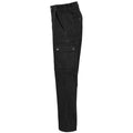 Black - Back - SOLS Mens Docker Stretch Cargo Trousers