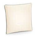 Natural-Light Grey - Front - Westford Mill Fairtrade Piped Cushion Cover
