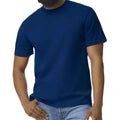 Navy - Side - Gildan Mens Midweight Soft Touch T-Shirt