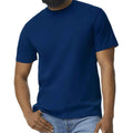 Navy - Side - Gildan Mens Midweight Soft Touch T-Shirt