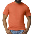 Orange - Side - Gildan Mens Midweight Soft Touch T-Shirt