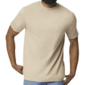 Sand - Side - Gildan Mens Midweight Soft Touch T-Shirt