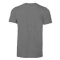 Charcoal - Back - Gildan Mens Midweight Soft Touch T-Shirt