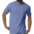 Violet - Side - Gildan Mens Midweight Soft Touch T-Shirt
