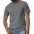 Charcoal - Side - Gildan Mens Midweight Soft Touch T-Shirt