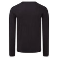 Black - Back - Fruit of the Loom Mens Iconic Long-Sleeved T-Shirt