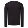 Black - Back - Fruit of the Loom Mens Iconic Long-Sleeved T-Shirt