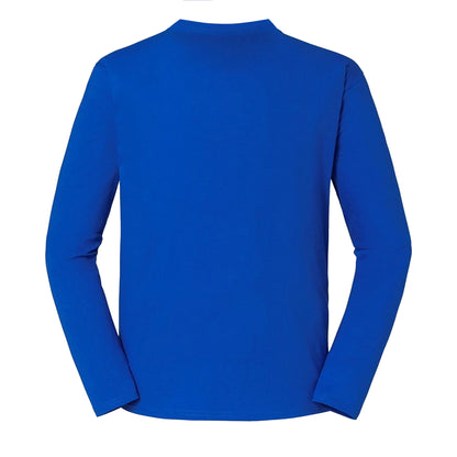 Royal Blue - Back - Fruit Of The Loom Mens Iconic Long-Sleeved T-Shirt