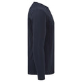 Deep Navy - Side - Fruit of the Loom Mens Iconic Long-Sleeved T-Shirt