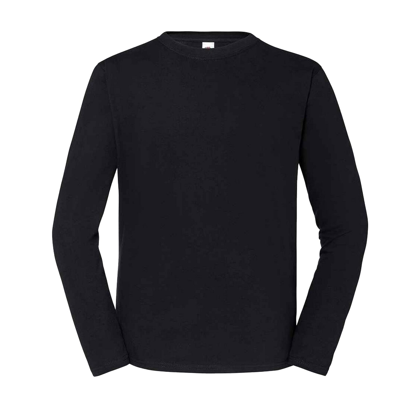 Black - Front - Fruit Of The Loom Mens Iconic Long-Sleeved T-Shirt