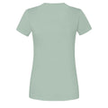 Sage - Back - Fruit Of The Loom Womens-Ladies Iconic Ringspun Cotton T-Shirt