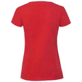 Red - Back - Fruit Of The Loom Womens-Ladies Iconic Ringspun Cotton T-Shirt
