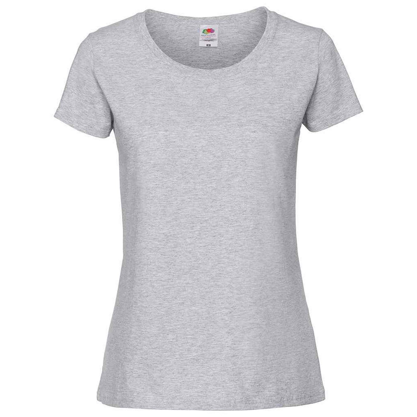 Heather Grey - Front - Fruit Of The Loom Womens-Ladies Iconic Ringspun Cotton T-Shirt