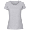 Heather Grey - Front - Fruit Of The Loom Womens-Ladies Iconic Ringspun Cotton T-Shirt