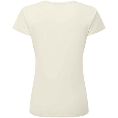 Natural - Back - Fruit Of The Loom Womens-Ladies Iconic Ringspun Cotton T-Shirt