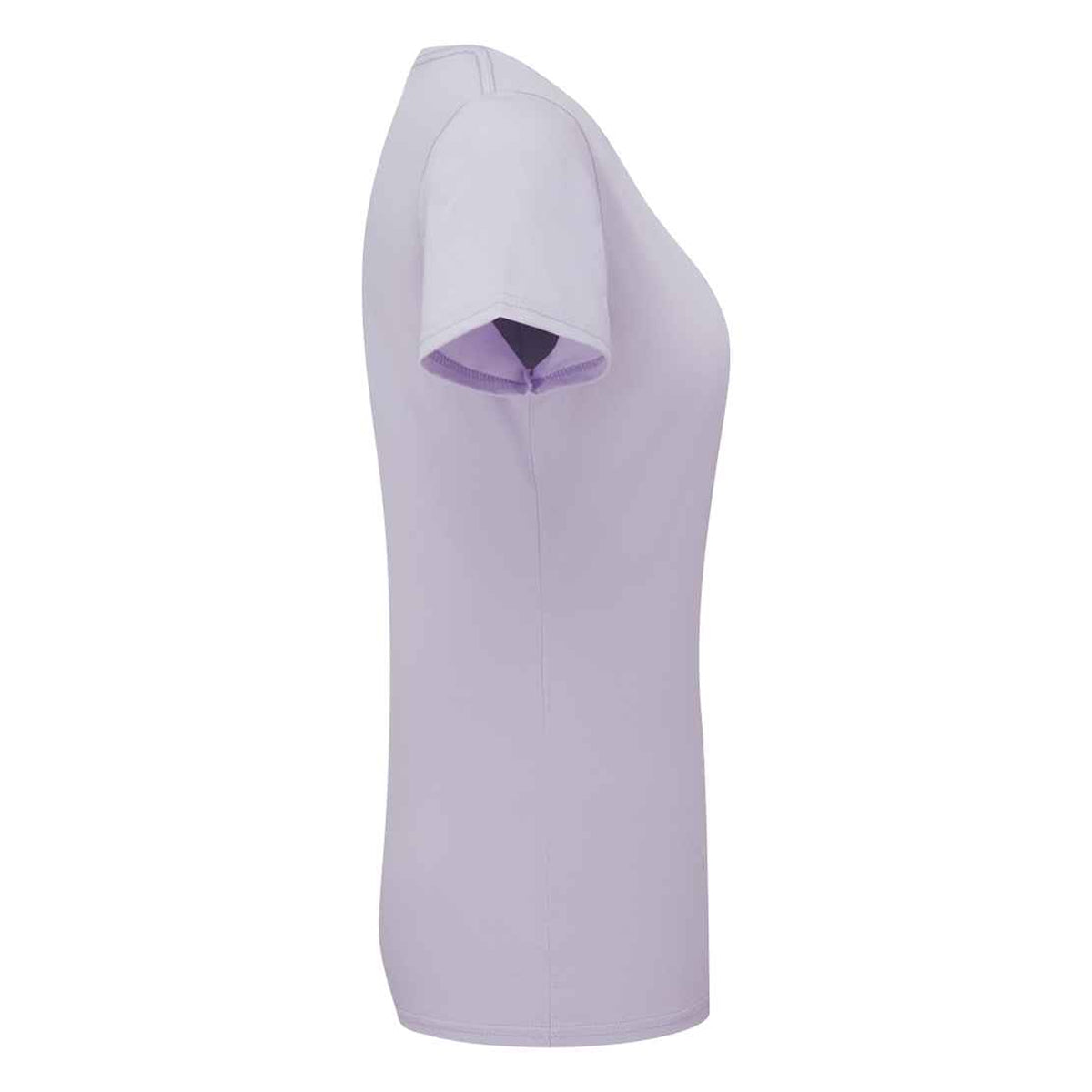 Soft Lavender - Side - Fruit Of The Loom Womens-Ladies Iconic Ringspun Cotton T-Shirt