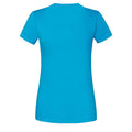 Azure - Back - Fruit Of The Loom Womens-Ladies Iconic Ringspun Cotton T-Shirt