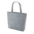 Grey Melange - Back - Bagbase Felt Shopper