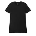 Pitch Black - Front - Gildan Womens-Ladies CVC Soft Touch T-Shirt