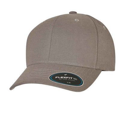 Grey - Front - Flexfit NU Baseball Cap