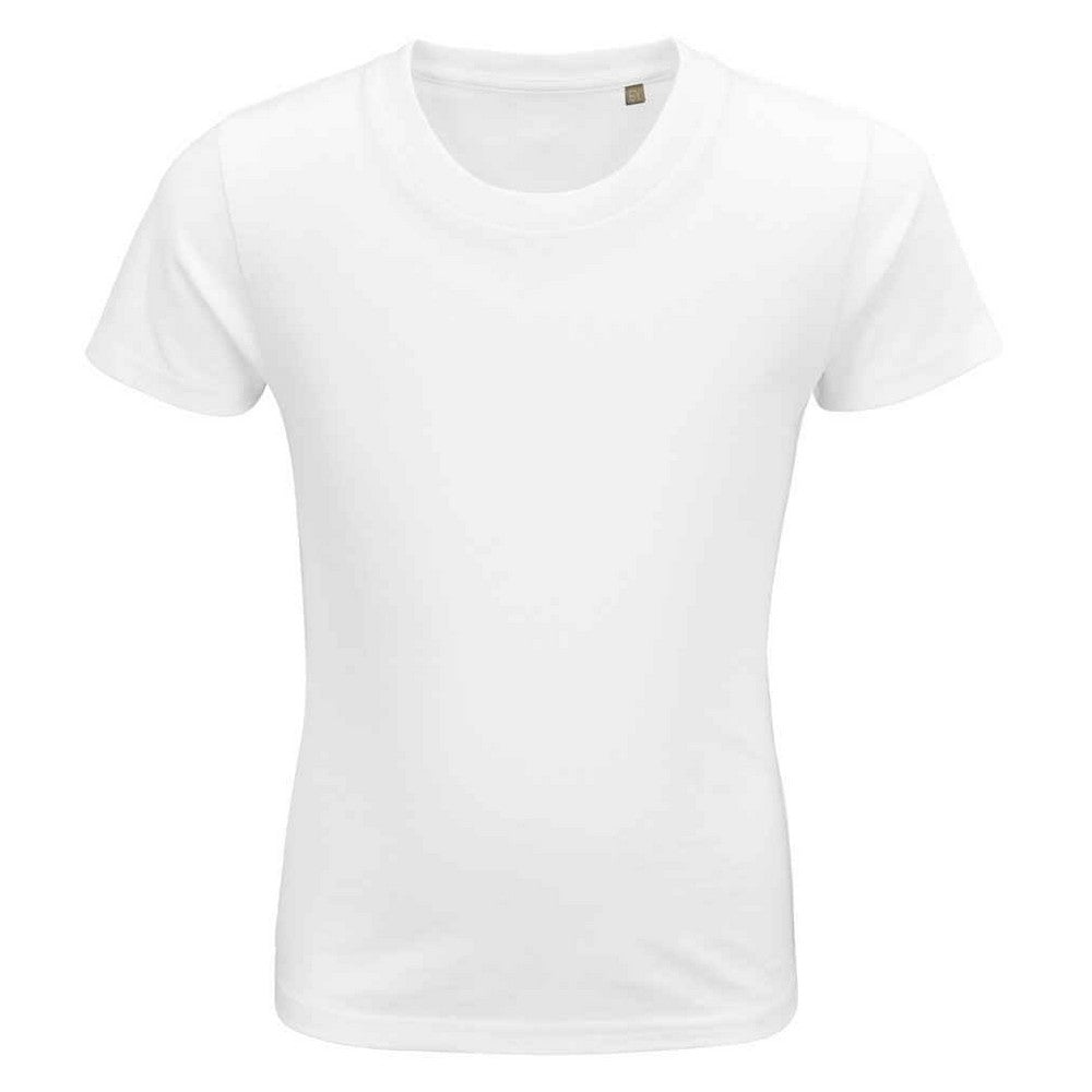 White - Front - SOLS Childrens-Kids Pioneer Organic T-Shirt