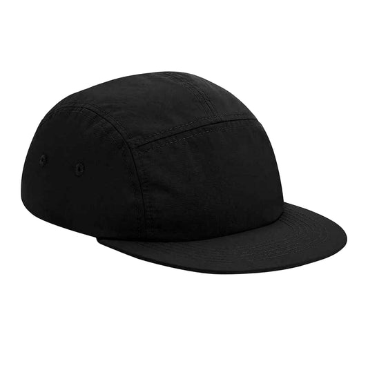 Black - Front - Beechfield 5 Panel Camper Cap