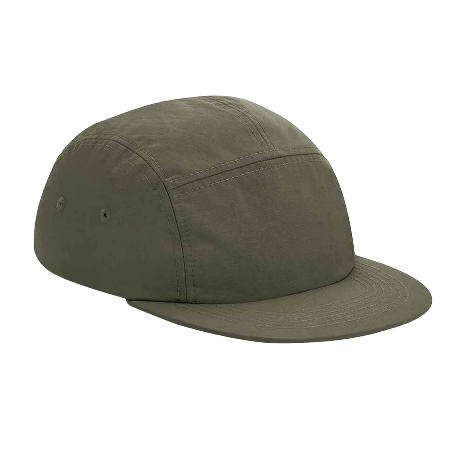 Olive Green - Front - Beechfield 5 Panel Camper Cap
