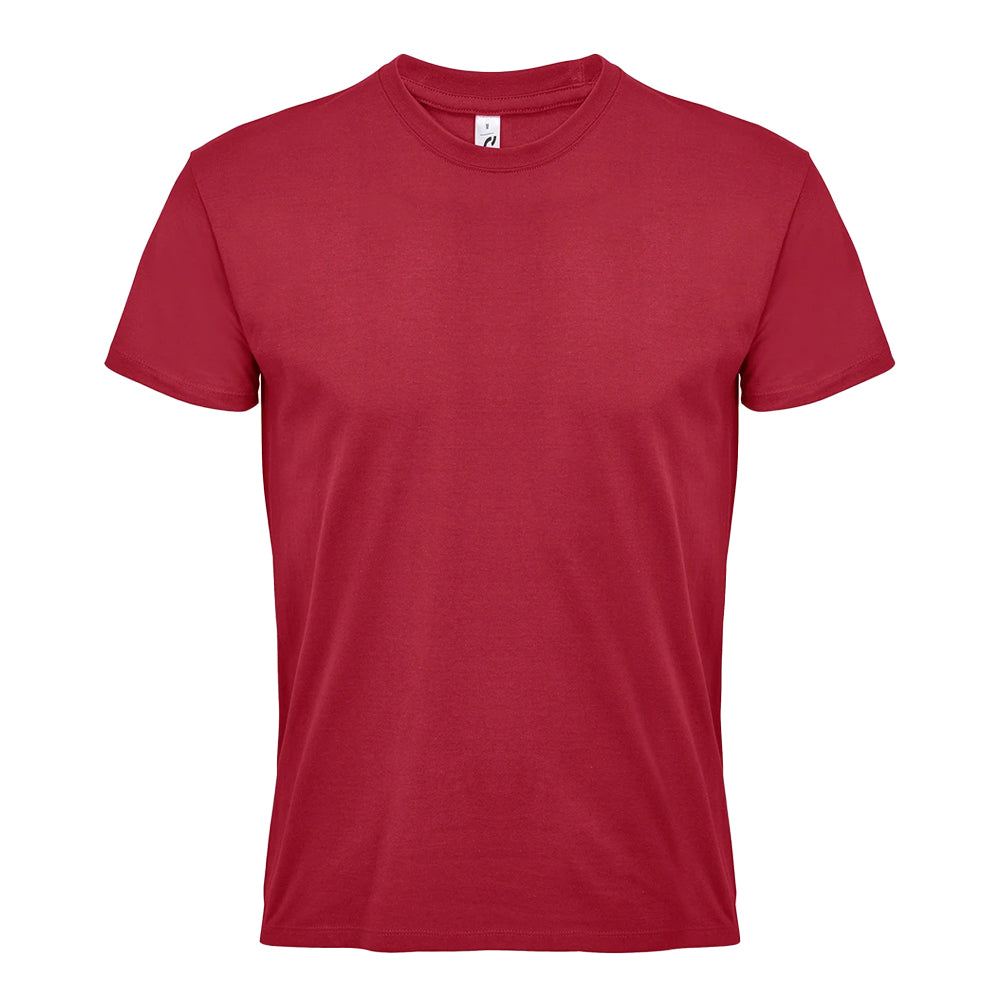 Folk Red - Front - SOLS Mens Imperial T-Shirt