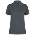 Charcoal - Front - Henbury Womens-Ladies Recycled Polyester Polo Shirt
