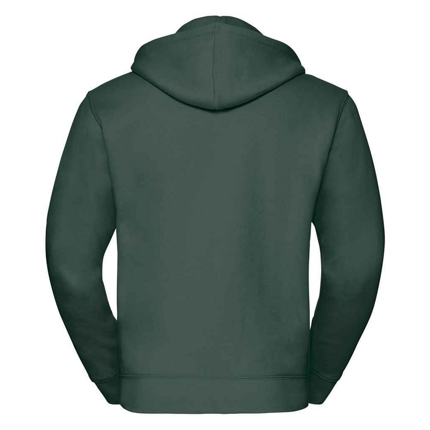 Bottle Green - Back - Russell Mens Authentic Hooded Sweatshirt