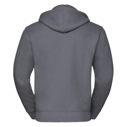 Convoy Grey - Back - Russell Mens Authentic Hooded Sweatshirt