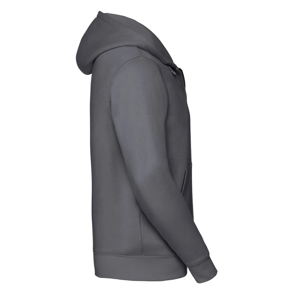 Convoy Grey - Side - Russell Mens Authentic Hooded Sweatshirt