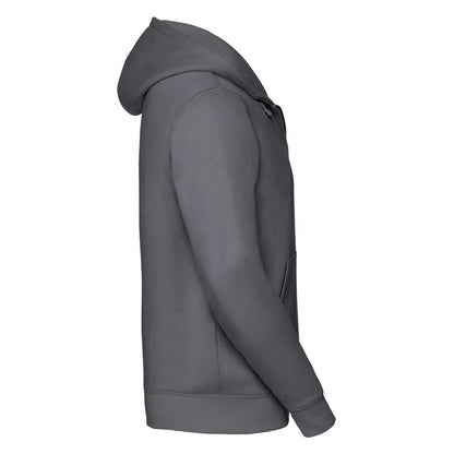 Convoy Grey - Side - Russell Mens Authentic Hooded Sweatshirt