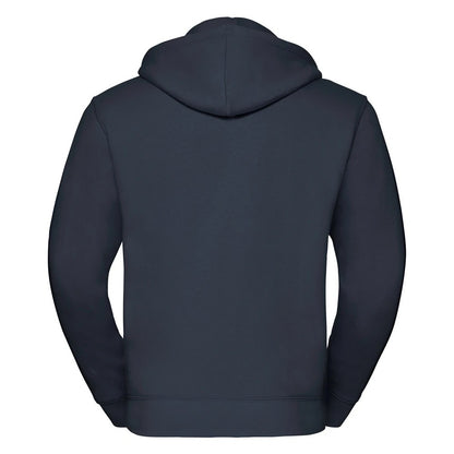 French Navy - Back - Russell Mens Authentic Hooded Sweatshirt