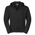 Black - Front - Russell Mens Authentic Hooded Sweatshirt