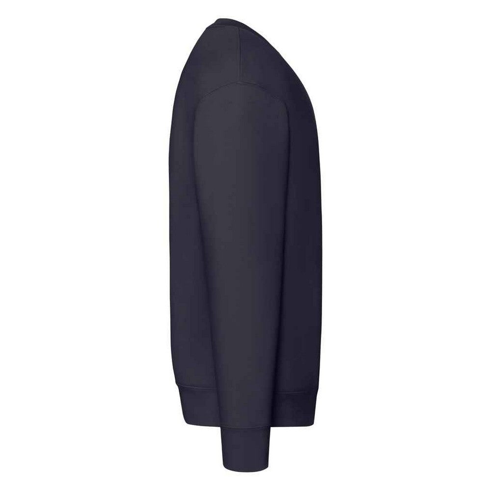 Deep Navy - Side - Fruit of the Loom Mens Premium Drop Shoulder Sweatshirt