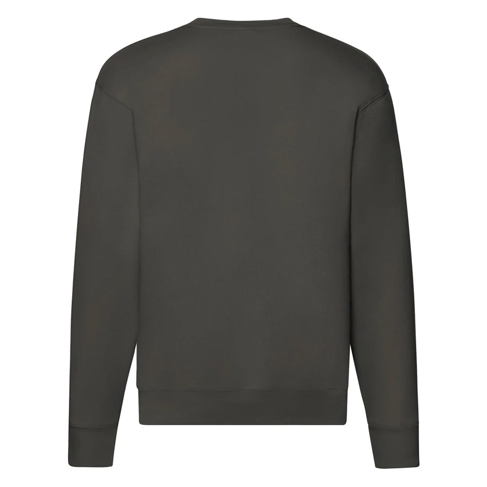Charcoal - Back - Fruit of the Loom Mens Premium Drop Shoulder Sweatshirt