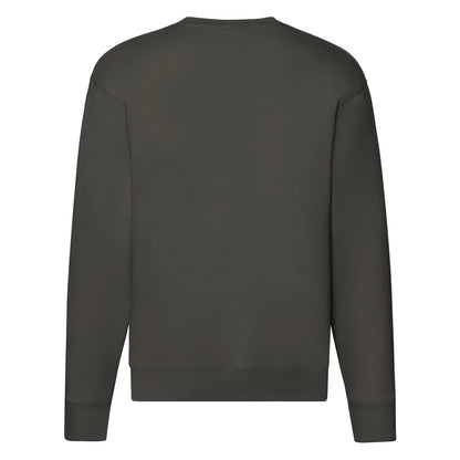 Charcoal - Back - Fruit of the Loom Mens Premium Drop Shoulder Sweatshirt