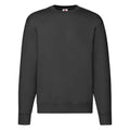 Black - Front - Fruit of the Loom Mens Premium Drop Shoulder Sweatshirt