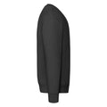 Black - Back - Fruit of the Loom Mens Premium Drop Shoulder Sweatshirt