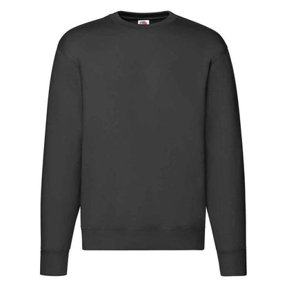 Black - Front - Fruit of the Loom Mens Premium Drop Shoulder Sweatshirt