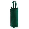 Bottle Green - Front - Westford Mill Fairtrade Bottle Bag
