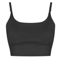 Jet Black - Front - Awdis Womens-Ladies Just Cool Recycled Sports Bra