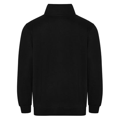 Black - Back - PRO RTX Mens Quarter Zip Sweatshirt