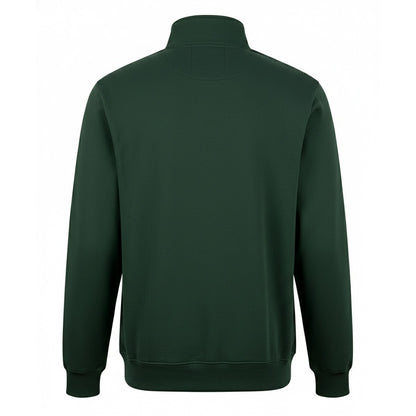 Bottle Green - Back - PRO RTX Mens Quarter Zip Sweatshirt