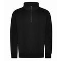 Black - Front - PRO RTX Mens Quarter Zip Sweatshirt