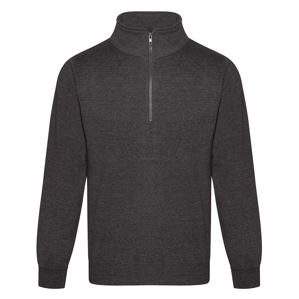 Charcoal - Front - PRO RTX Mens Quarter Zip Sweatshirt