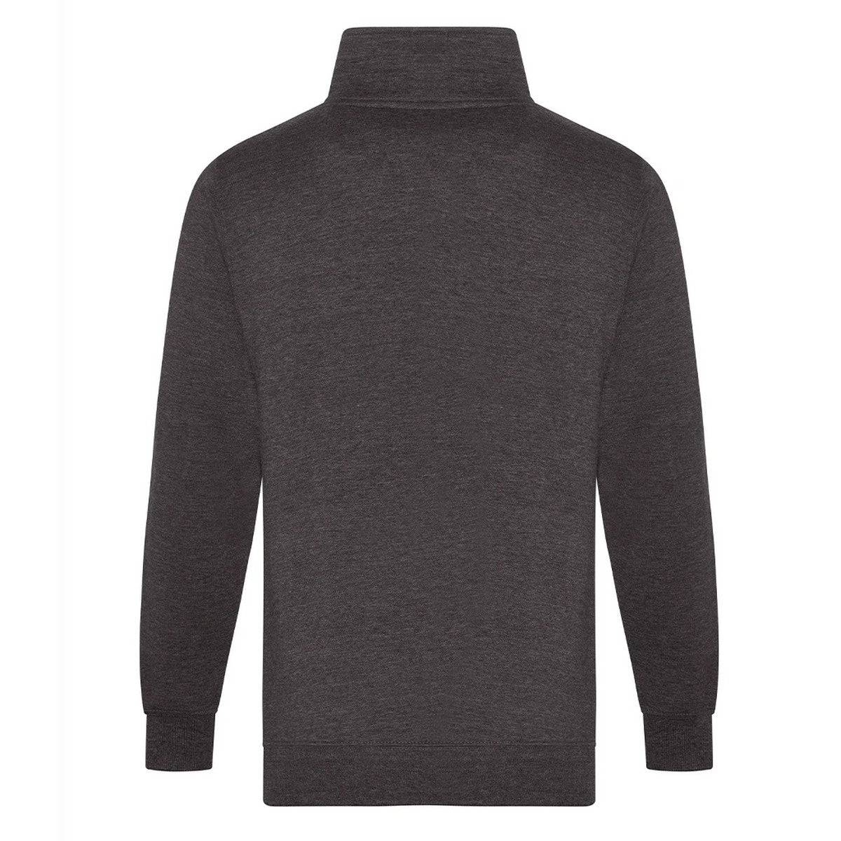 Charcoal - Back - PRO RTX Mens Quarter Zip Sweatshirt