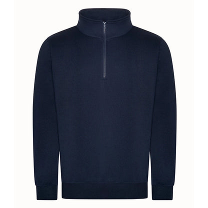 Navy - Front - PRO RTX Mens Quarter Zip Sweatshirt